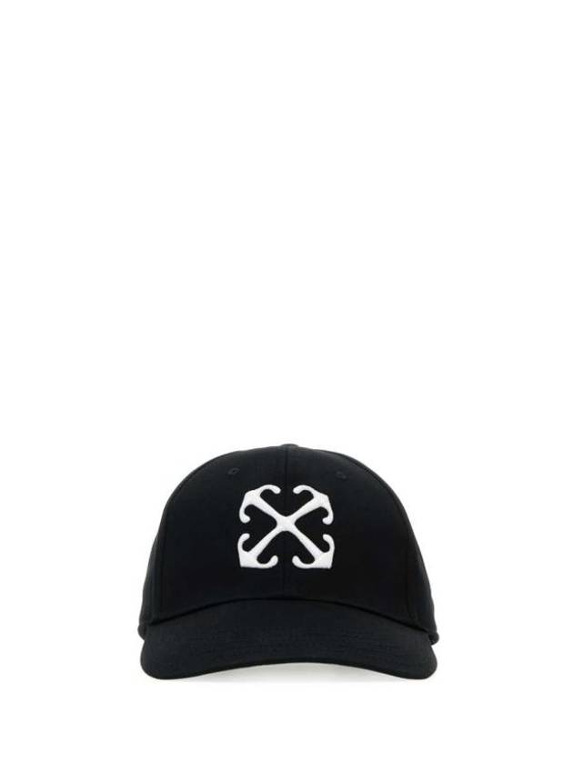 Hat OMLB052C99FAB004 1001 BLACK - OFF WHITE - BALAAN 1