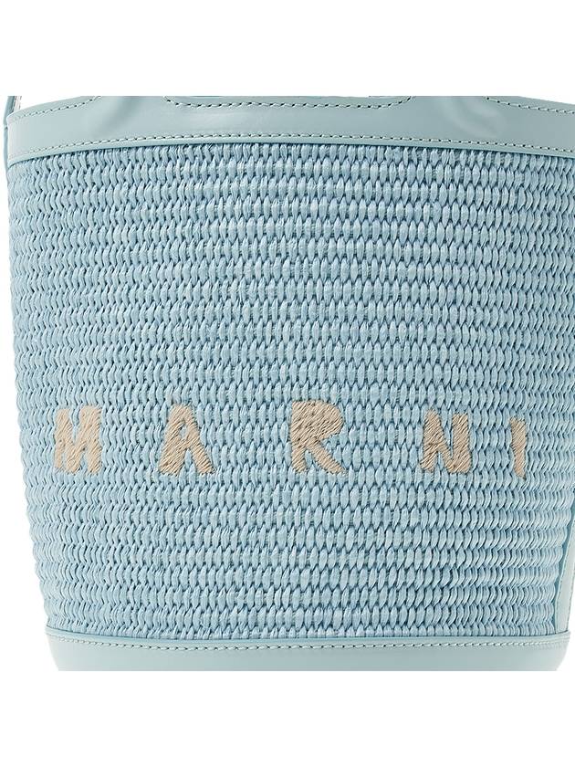 Tropicalia Small Bucket Bag Light Blue - MARNI - BALAAN 7