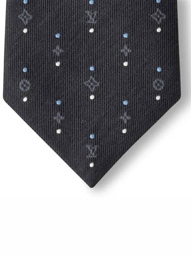 Men's Dot On Eclipse Tie Grey - LOUIS VUITTON - BALAAN 4