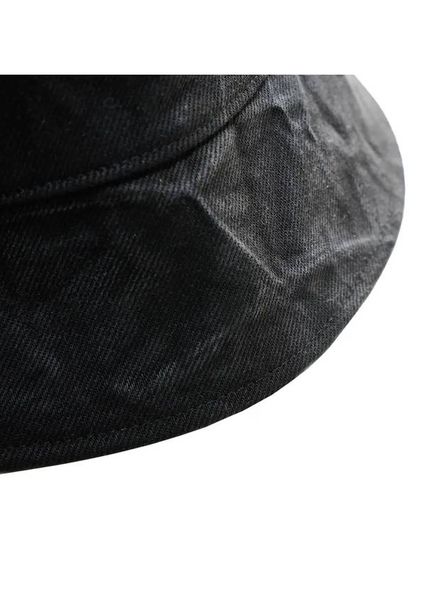 Men's Crinkle Denim Bucket Hat Black W233AC53853B - WOOYOUNGMI - BALAAN 6