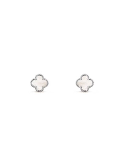 Sweet Alhambra Earrings Silver White - VANCLEEFARPELS - BALAAN 2