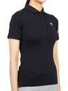 Women's Golf Picket Logo Short Sleeve PK Shirt Black - HYDROGEN - BALAAN 4