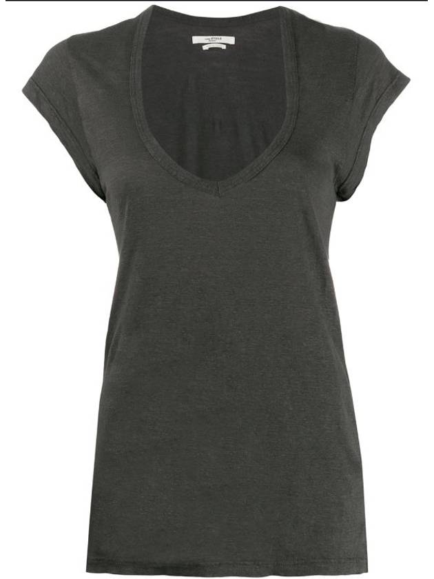 20SS Short Sleeve ZANKYA Linen Women's TShirt 19ATS0479 - ISABEL MARANT - BALAAN 2