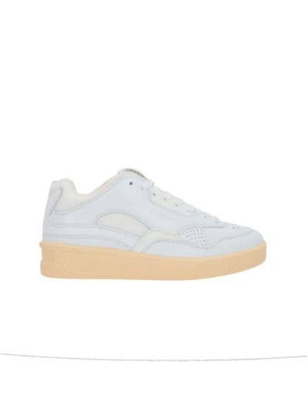 Basket Leather Low Top Sneakers White - JIL SANDER - BALAAN 4