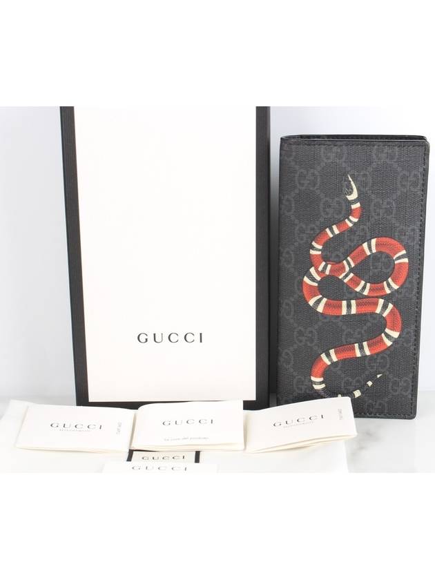 Kingsnake long wallet black - GUCCI - BALAAN 2