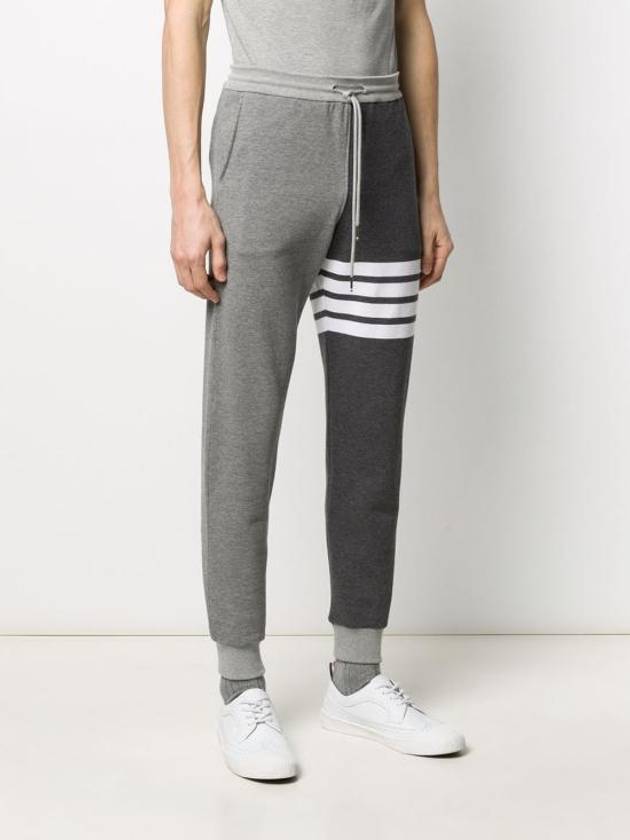 Fun Mix Classic Loopback 4 Bar Track Pants Grey - THOM BROWNE - BALAAN 5