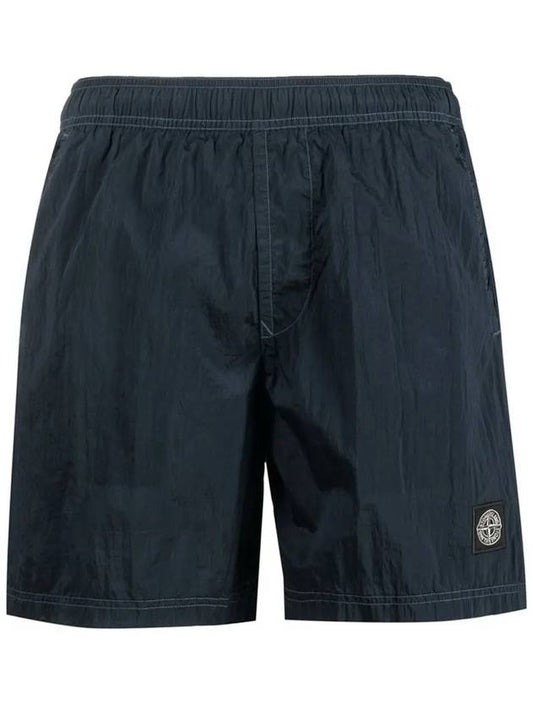 Men's Logo Patch Nylon Metal Swim Shorts Avio Blue - STONE ISLAND - BALAAN 2