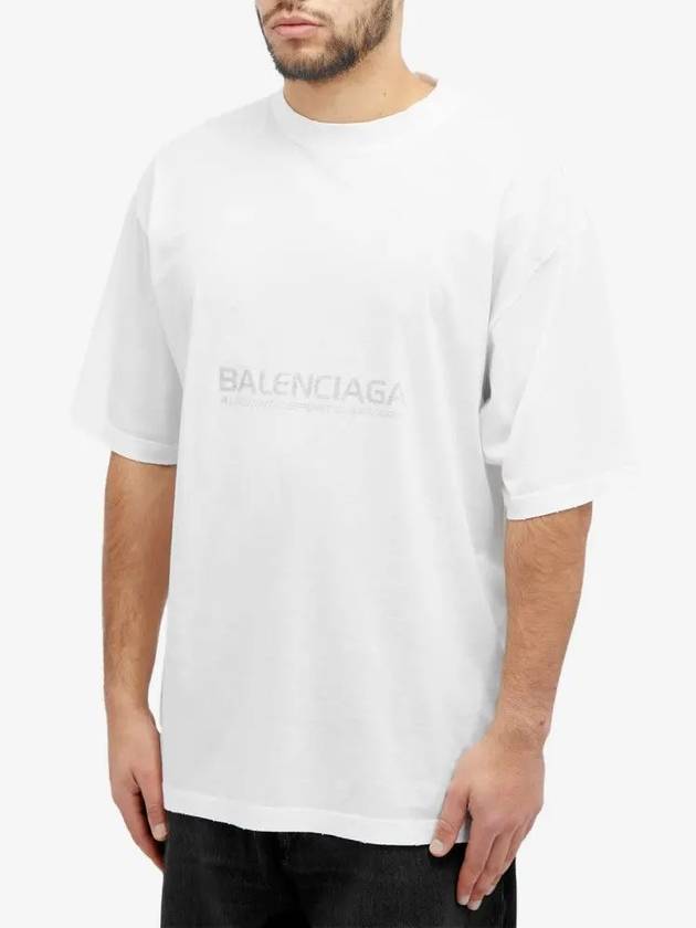 Surfer Medium Fit Short Sleeve T-Shirt White - BALENCIAGA - BALAAN 3