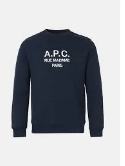 Rufus Embroidery Logo Sweatshirt Navy - A.P.C. - BALAAN 2