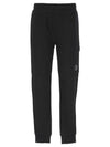 Diagonal Raised Fleece Cargo Track Pants Black - CP COMPANY - BALAAN 2