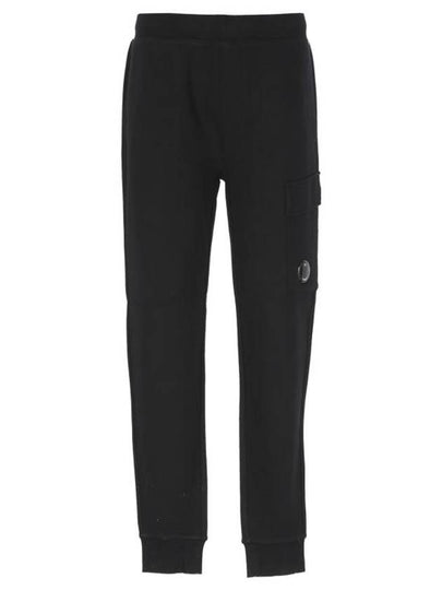 Diagonal Raised Fleece Cargo Track Pants Black - CP COMPANY - BALAAN 2