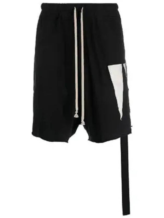 Trucker Cut Off Classic Cotton Shorts Black - RICK OWENS - BALAAN 1