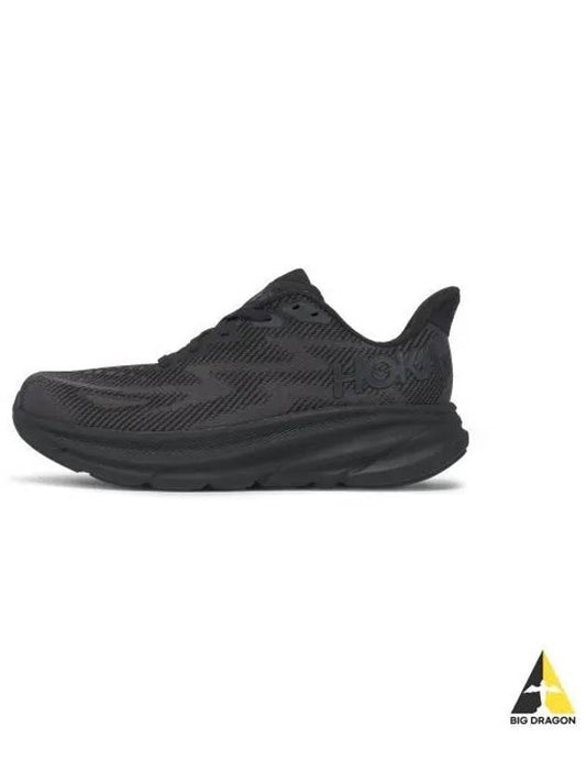 HOKA Women s Clifton 9 Wide Black 1132211 BBLC - HOKA ONE ONE - BALAAN 1