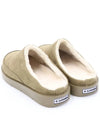 Bunny Men s Basic Fur Slippers Beige - SUPENER - BALAAN 4