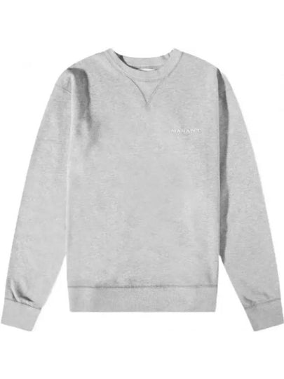 Mikis Embroidery Logo Sweatshirt Grey - ISABEL MARANT - BALAAN 2