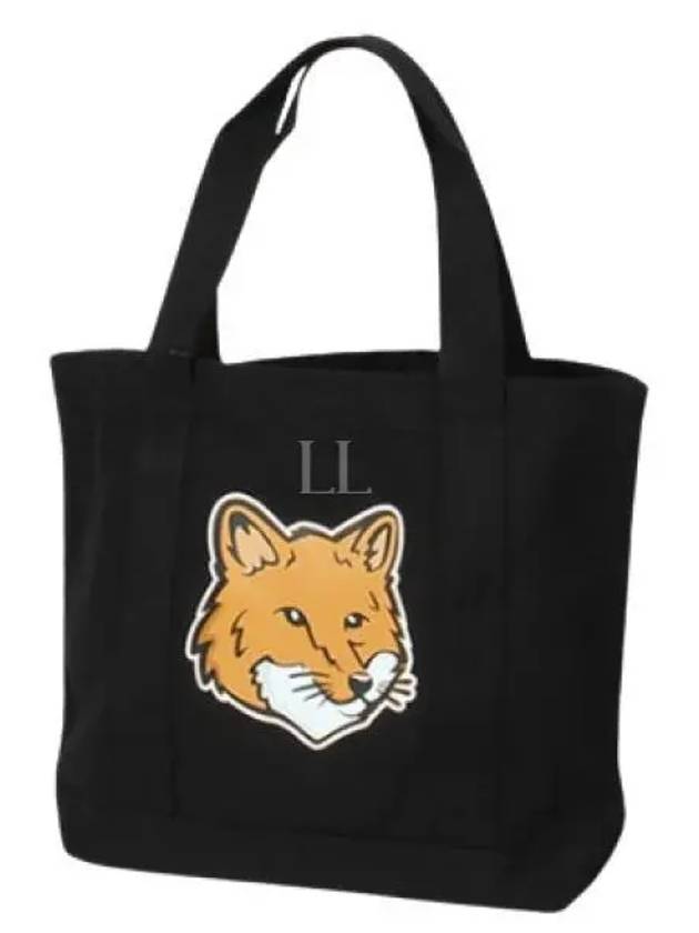 Fox Head Print Tote Bag Black - MAISON KITSUNE - BALAAN 2