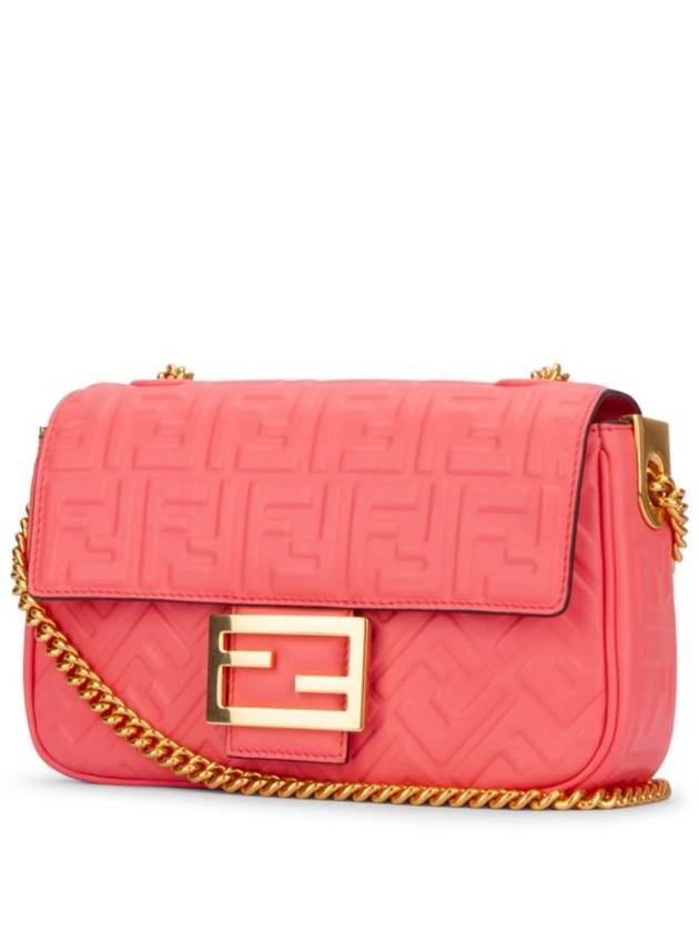 Baguette Medium Nappa Leather Chain Shoulder Bag Pink - FENDI - BALAAN 3