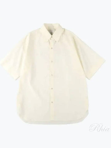 24 Sorono Oversized Short Sleeve Shirt Parchment 883 - STUDIO NICHOLSON - BALAAN 1