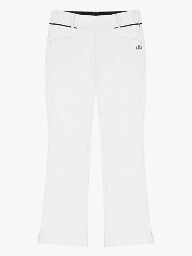 Drew High Waist Ribbed Bootcut Pants DF41PT04WHITE - DRUH GOLF - BALAAN 1