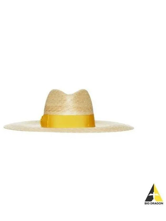 Borsalino Women s Sophie Straw Bow Band Hat Yellow 232179 - BORSALINO - BALAAN 1