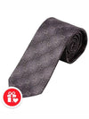 GG Pattern Slim Silk Tie Purple - GUCCI - BALAAN 7