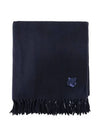 Wool Fox Head Muffler Navy - MAISON KITSUNE - BALAAN 2