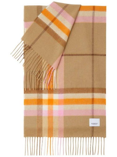 23 fw Check Motif Cashmere Scarf 8070976A1435 B0710458731 - BURBERRY - BALAAN 1