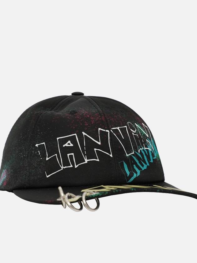 Print Nylon Ball Cap Black - LANVIN - BALAAN 4