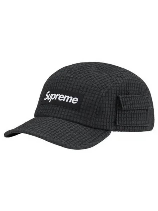 SS22H56 BK Denim Ripstop Camp Cap Black Hat TR 270522 - SUPREME - BALAAN 1