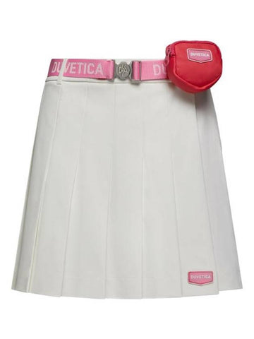 Mincana Pleated Skirt Ivory - DUVETICA - BALAAN 1