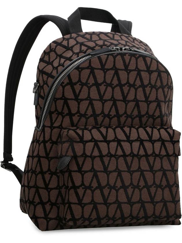 Garavani Toile Iconograph Backpack Brown - VALENTINO - BALAAN 7