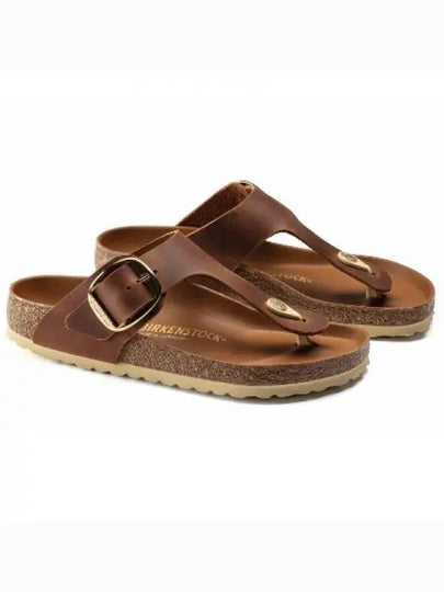 Gizeh Leather Flip Flops Brown - BIRKENSTOCK - BALAAN 2