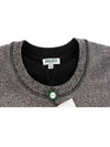 5SW062 AG silver pearl brushed sawtooth embroidery sweatshirt - KENZO - BALAAN 4