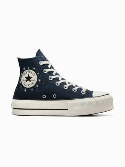 Chuck Taylor All Star Embroidery Star High Top Sneakers Blue - CONVERSE - BALAAN 2