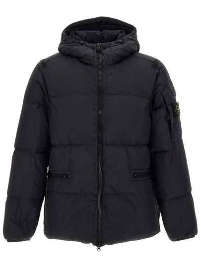 Men's Wappen Patch Crinkle Wraps Padding Black - STONE ISLAND - BALAAN 2