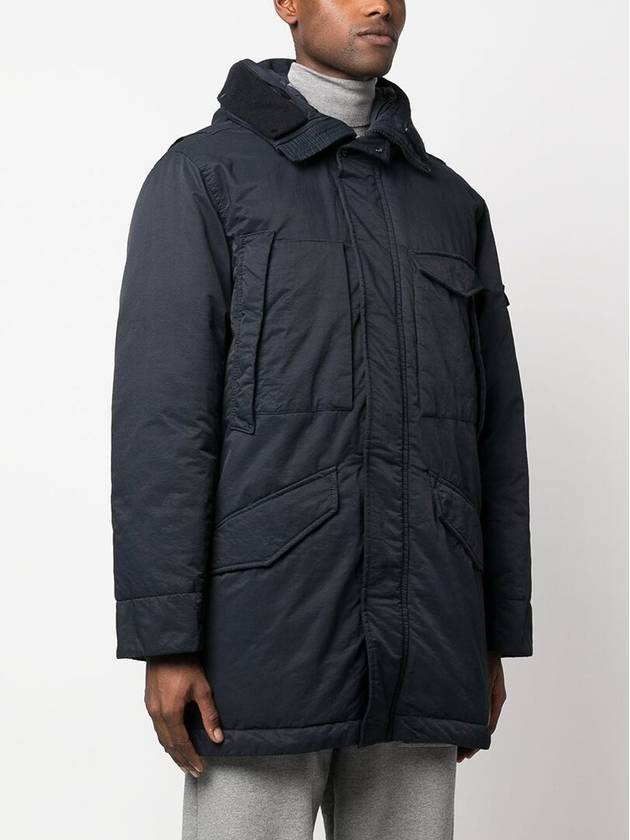 Opaque Nyoln Twill Down Parka Navy - STONE ISLAND - BALAAN 5