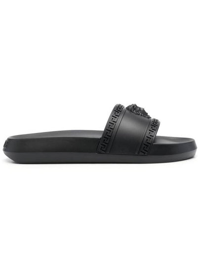 Medusa Band Rubber Slide Slippers Black - VERSACE - BALAAN 2