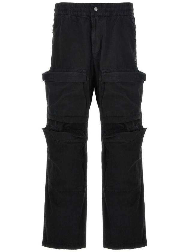 P Danzel Twill Cargo Straight Pants Black - DIESEL - BALAAN 2