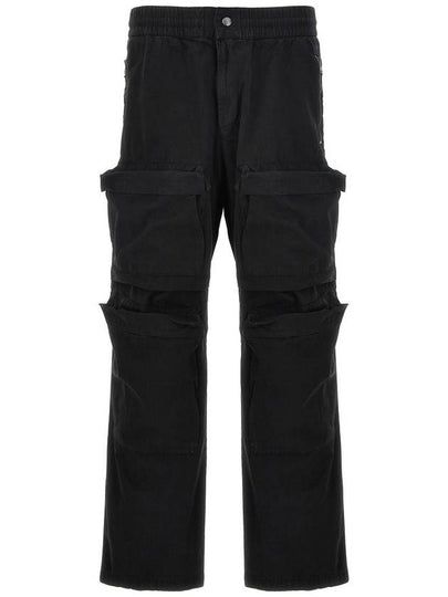 P Danzel Twill Cargo Straight Pants Black - DIESEL - BALAAN 2