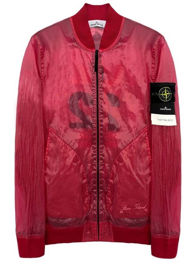 Men's Waffen Piatina Transparent Bomber Jacket Cyclamen - STONE ISLAND - BALAAN 3