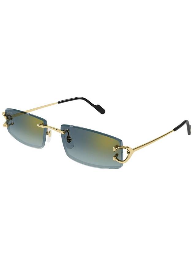 Eyewear Rectangular Frame Sunglasses CT0465S - CARTIER - BALAAN 2