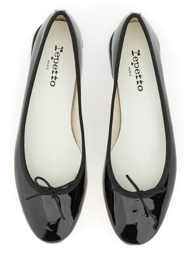 Women's Cendrillon Leather Ballerinas Flat Black - REPETTO - BALAAN 3