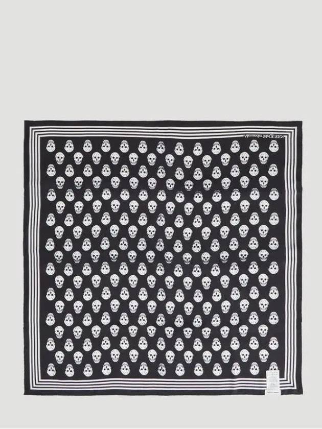 Biker Skull Scarf Black - ALEXANDER MCQUEEN - BALAAN 3