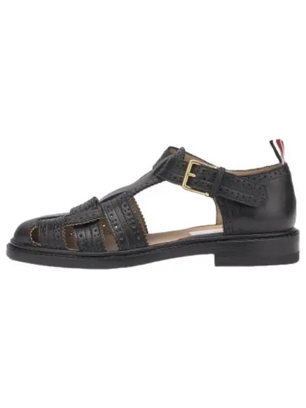 Brogue Fisherman Sandals Black - THOM BROWNE - BALAAN 1