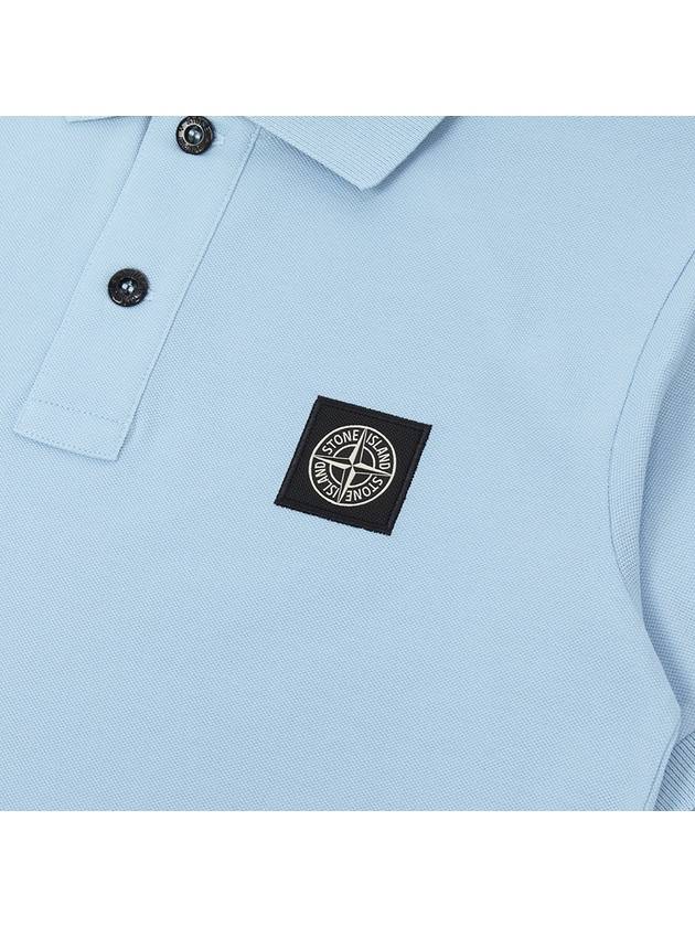 Stone Island Polo T Shirt 801621448V0040 Blue - STONE ISLAND - BALAAN 5