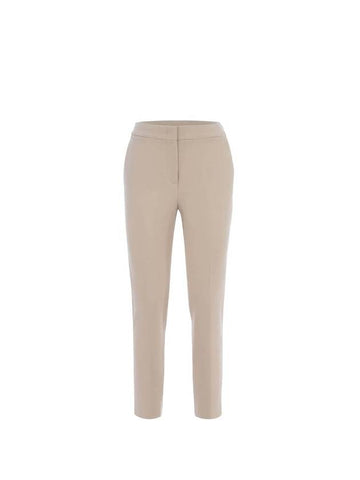 Pegno Viscose Rayon Straight Pants Beige - MAX MARA - BALAAN 1