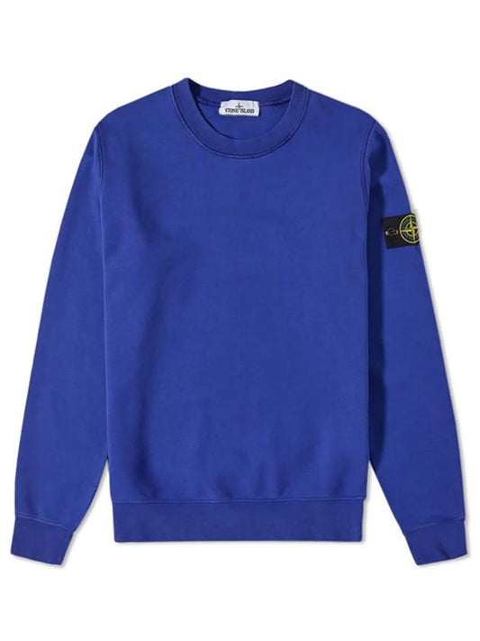 Wappen Patch Crew Neck Sweatshirt Royal Blue - STONE ISLAND - BALAAN 2