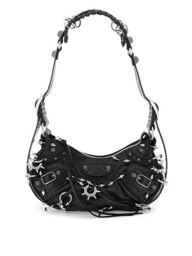 Le Cargol XS Metal Detail Shoulder Bag Black - BALENCIAGA - BALAAN 1