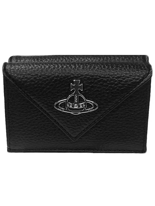 Envelope Biogreen Grain Half Wallet Black - VIVIENNE WESTWOOD - BALAAN 2