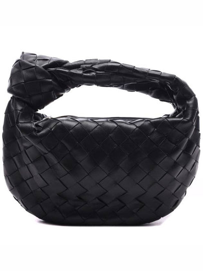 Jodie Intrecciato Small Tote Bag Black - BOTTEGA VENETA - BALAAN 2